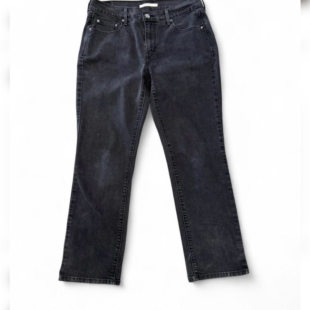 Levi's Women's 505 Black Straight-Leg Jeans Size 10